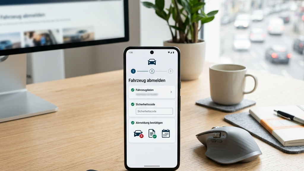 Auto abmelden oder stilllegen digital und ohne Wartezeit